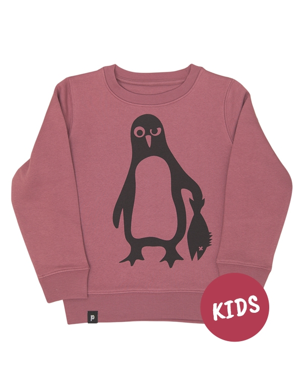 päfjes - Pinguin Paul - Fair Wear Kinder/Kids Sweater - Mauve